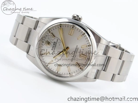 Good Copy Rolex Watches ZipUp Dial 1:1 on VR 36mm Silver 904L Oyster Edition Perpetual Bracelet SS Steel Best 126000 1741 Clean 0109